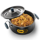 Hawkins Futura 12 Litre BigBoy Biryani Handi, Non Stick Pot with Hard Anodised Lid, Sauce Pan for Cooking and Serving Biriyani, Black (NBH12)