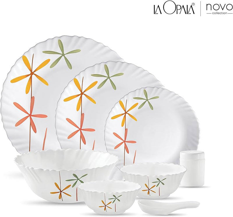 La Opala  Autumn Flower Dinner Sets, 35 and 46pc