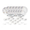 La Opala, Pearl Collection, Opal Glass Dinner Set 35 pcs, Twilight Clouds
