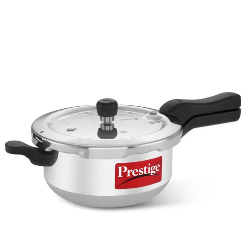 Prestige Svachh Aluminium Anti Bulge Gas and Induction Compatible Pan Pressure Cooker, 3.5 L