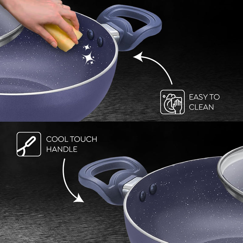 Prestige Ceraglide Ceramic Coated 4.25L 28cm 5 L(30Cm) Non-Stick Kadai