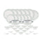 La Opala, Pearl Collection, Opal Glass Dinner Set 35 pcs, Silky Cluster