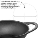 Futura 3.5 Litre , Cast Iron Kadai with Glass Lid (CIK35G)