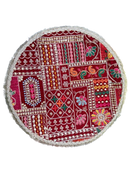 Velvet pooja/ decoration thali 30cm (Assorted Colour)