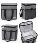Insulated Lunch Bag for adult Reusable Lunch Box for Office Work Leakproof Freezable Cooler Bag with adjustable shoulder