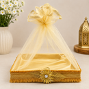 Shagun/hamper Square Tokri/box 2 Sizes with flower