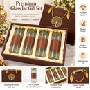 Dry fruit slider Box with 4 glass jars