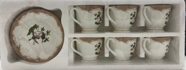 Mark Cup and saucer set of 6 (Nuva)