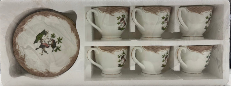 Mark Cup and saucer set of 6 (Nuva)
