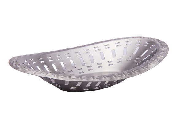 Stainless steel brushed naan basket