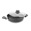 Allure Non Stick Kadai/wok With Glass Lid 3mm thick (Classic)
