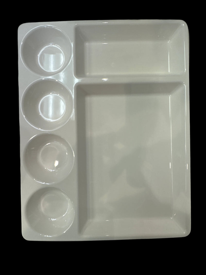 SERVEWELL Melamine 6  Partition Plate 1pc