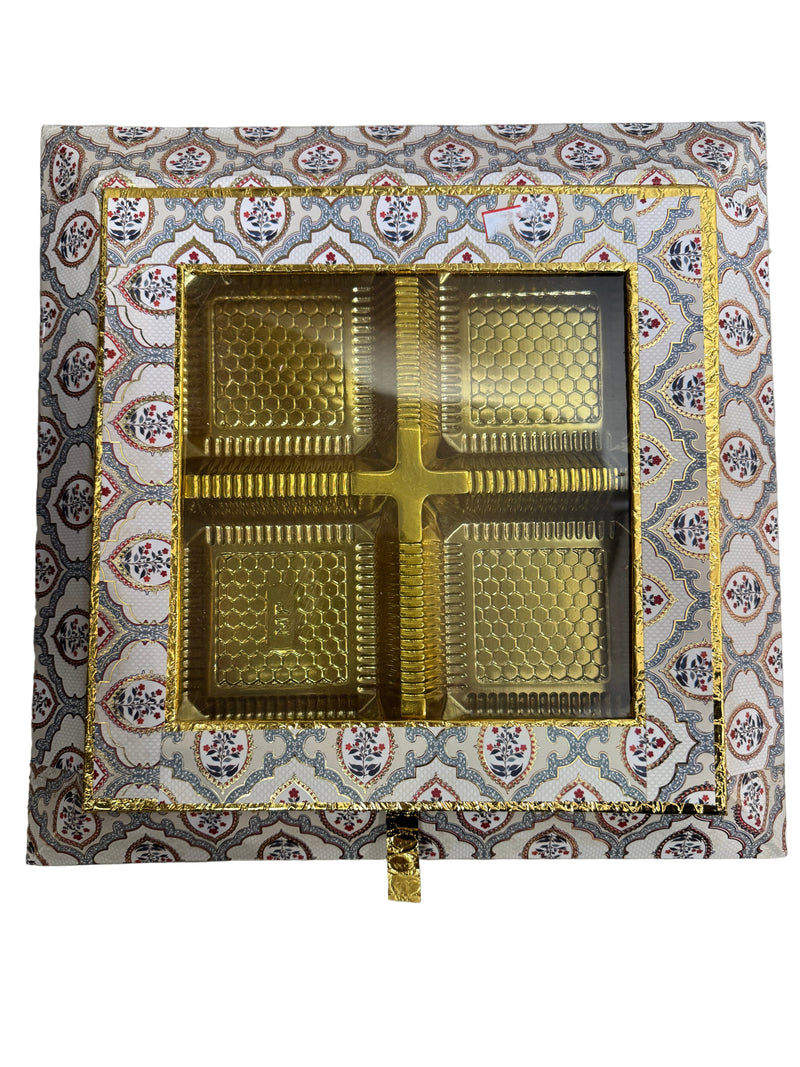 Serving tray/ Dry fruit Tray Box (Assorted colours)