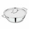 Montesa Stainless Steel Tri PLY Kadhai/ wok with Lid