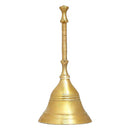 Brass Pooja Puja Bell/Ghanti Made of Solid Brass Height 2 Sizes