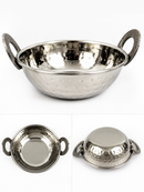 Steel hammered Serving Kadai Bowl Dia 13.5  Domestic/ Commercial
