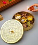 Saga -Brass spice box/ masala dabba/ namak daani