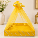 Shagun/hamper Square Tokri/box 2 Sizes Yellow