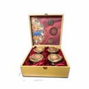 Dry fruit Box with 4 glass jars (Assorted colours)