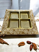 Serving tray/ Dry fruit Tray (Assorted colours)