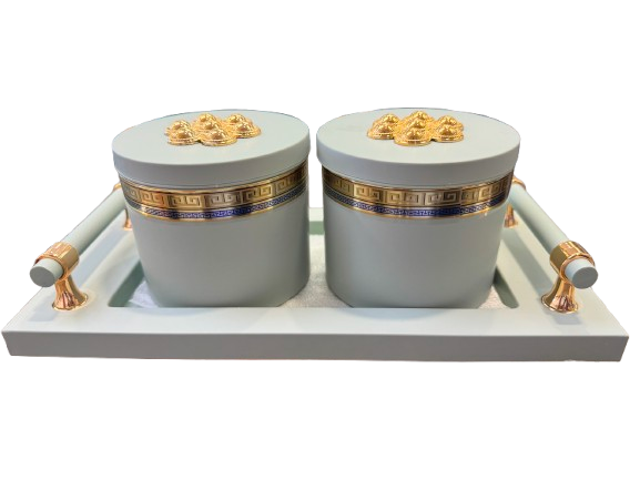 Utility/serving Container Phantom Plus 2 Set Acralic Containers with Airtight Lid (4 colours)