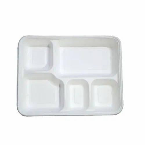 ECO Best Buy disposable PLATE|5 COMPARTMENT (Pack Of 25pc)