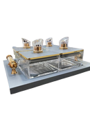 Utility/serving Container  Super Rafel Set 4 Heavy Acralic Containers with Airtight Lid (3 colours)