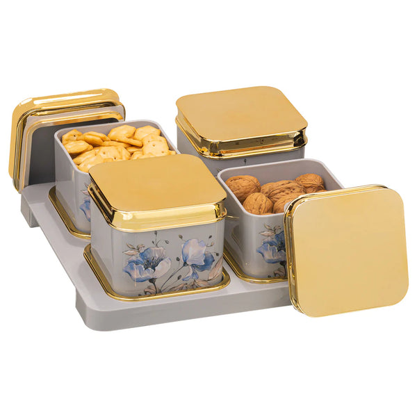 Selvel Polypropylene Utility/serving Container  (Pack of 4, )Floret