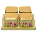 Selvel Polypropylene Utility/serving Container  (Pack of 4, )Floret