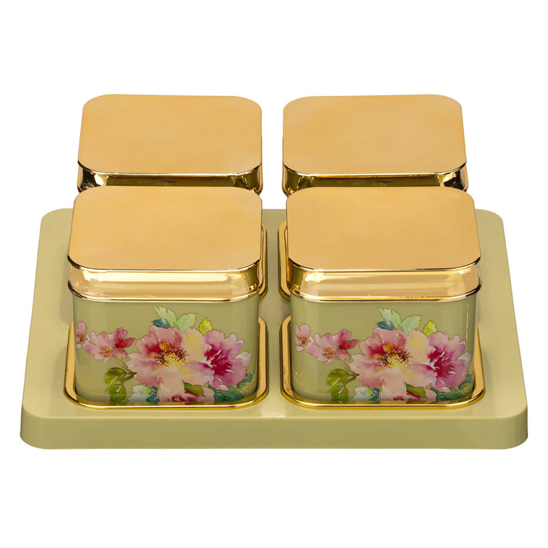Selvel Polypropylene Utility/serving Container  (Pack of 4, )Floret