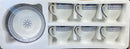 Mark Cup and saucer set of 6 Design 7