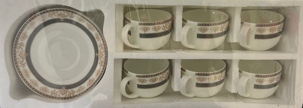 Mark Cup and saucer set of 6 NV9001-AT2 Design 2