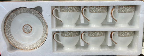 Mark Cup and saucer set of 6 NV9006-ST2 Design 3