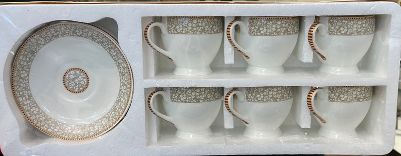 Mark Cup and saucer set of 6 NV9006-ST2 Design 3