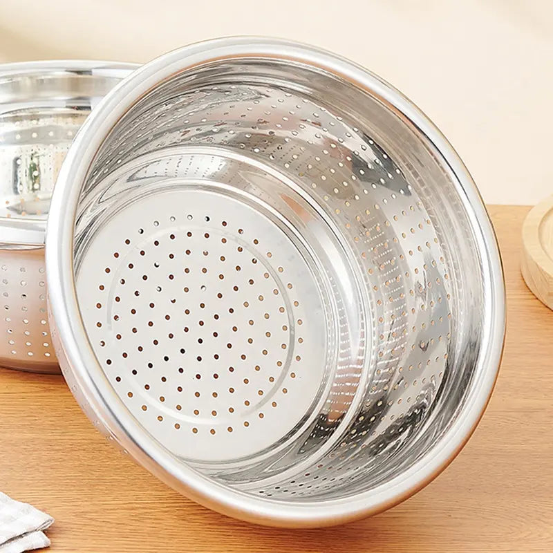 Stainless steel Vegetables Colander rice sieve strainer bowl