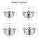 Stainless Steel Mixing Basin Bowl