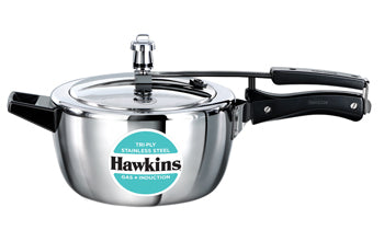 Hawkins Tri-Ply Stainless Steel 3.5 Litre Pressure cooker HSST35