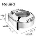 Electric Chafing dish/ Bain Marie Hot Food Warmer 1 GN 6 Litre