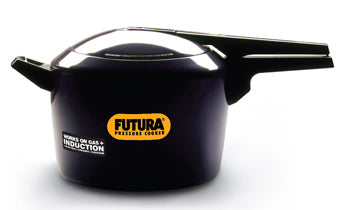 Futura Hard Anodised Induction Compatible Pressure Cooker, 6 Litre,Black (IFP60)