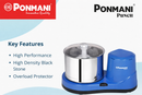 Ponmani Punch - 2Litre Table Top Wet Grinder Blue, 180 Watt
