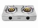 Stainless Steel Double Gas Burner Gas Stove indoor and outdoor use Table Top 2 Wok Burner Hob