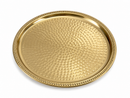 Brass thali plate Hammered 25cm
