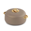 Cello Hot Pot Casserole AURUM Insulated White/Brown/grey 1500ml