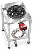Auto Ignition LARGE Ring Gas Burner with Stainless Steel  Stand