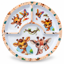Kids plates 3 section assorted