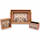 Premium Serving wooden Trays Set of 4