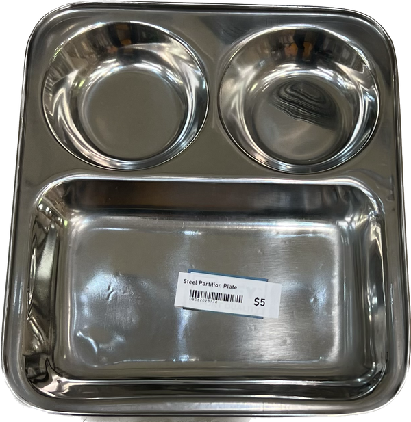 Steel Partition Plate / Thali Food Grade 1 pc light weight