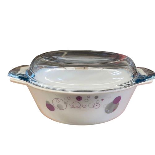 La Opala Casserole/ Serving Bowl with Glass Lid