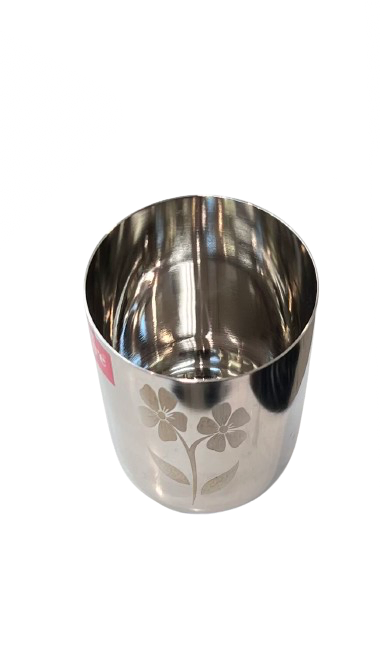 Stainless Steel drinking Glass height 9cm(Sapphire)