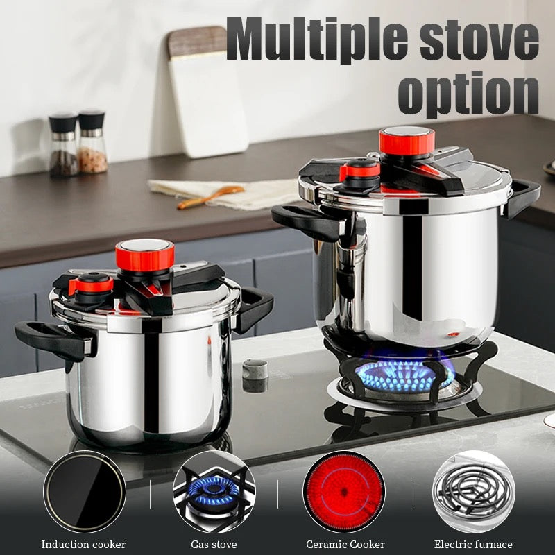 Kitility Cooker Stainless Steel Induction Compatible Pressure Cooker 30L upto 100 kpa ...